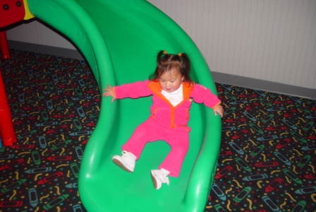 Kasen on the slide